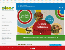 Tablet Screenshot of escolesinfantilsninos.com